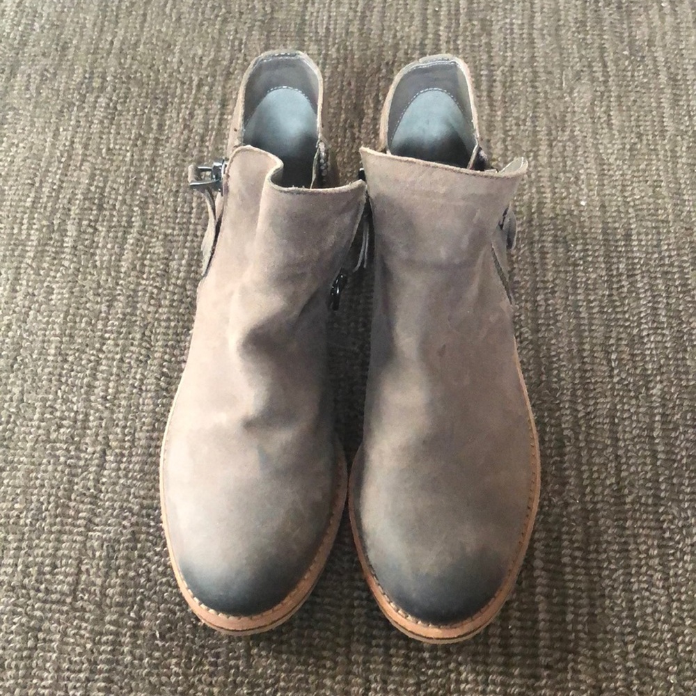 Brown ankle booties